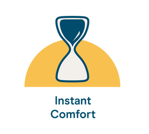 Instant Comfort Icon: Illustrated Hourglass
